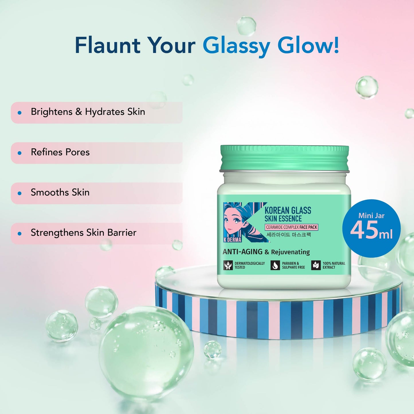Korean Glass Skin Essence Face Pack (Pack Of 2) - 45ml
