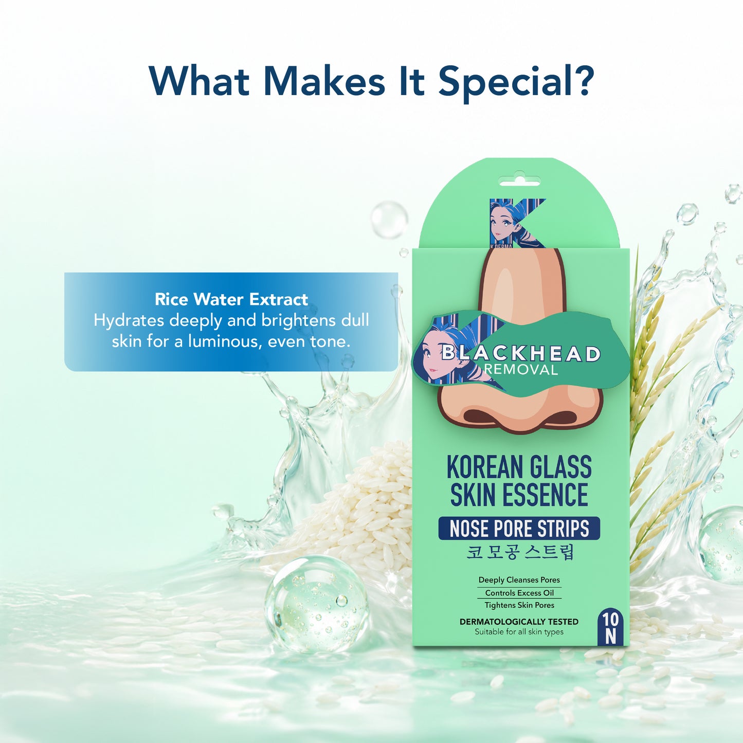 Korean Glass Skin Essence Nose Strips