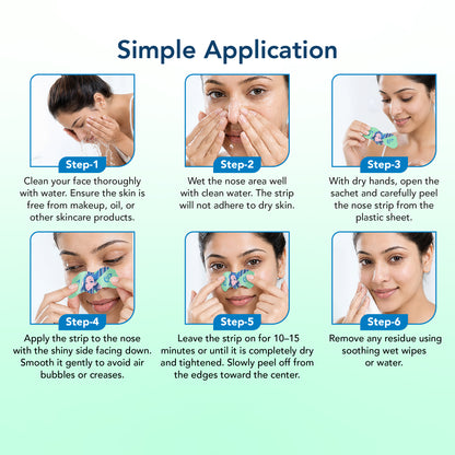 Korean Glass Skin Essence Nose Strips 3 PCS