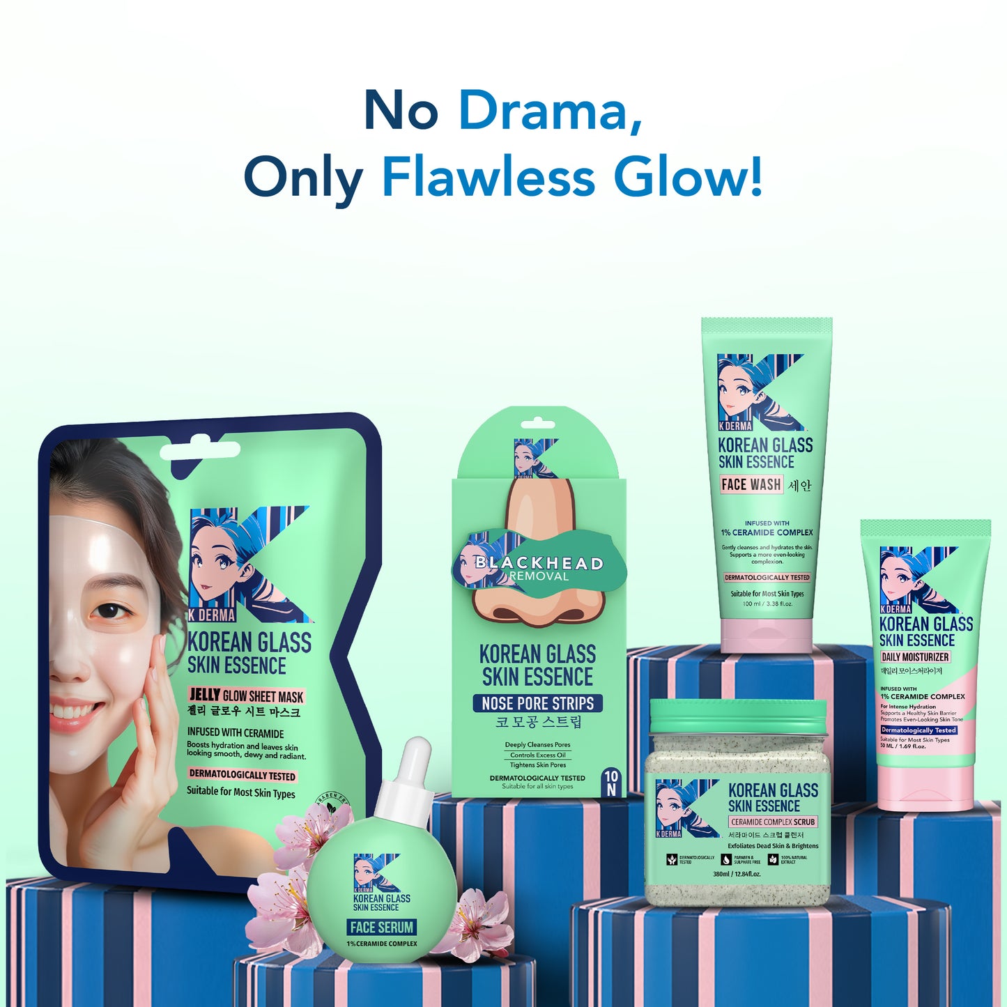 Korean Glass Skin Essence Nose Strips 3 PCS