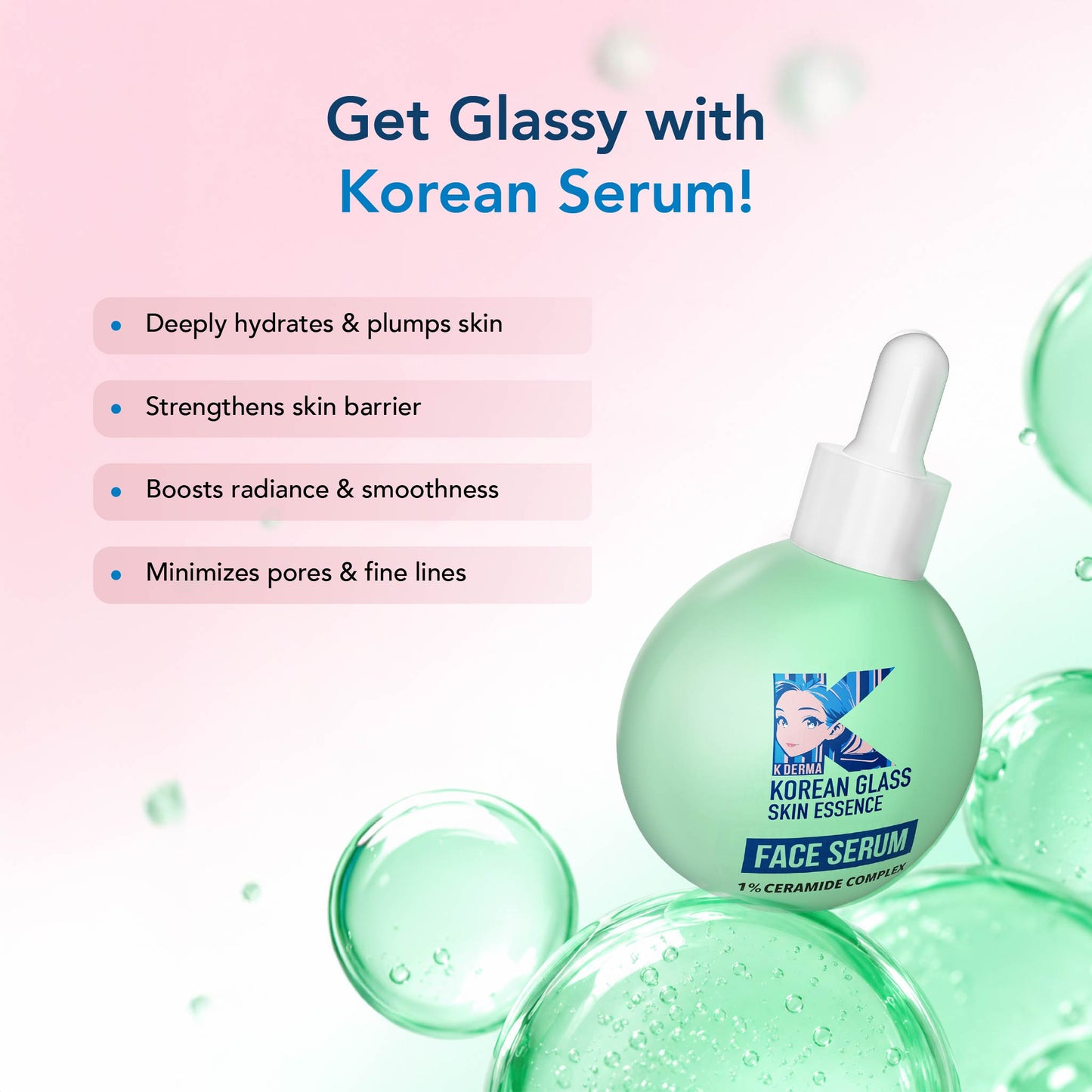 Korean Glass Skin Essence Face Serum - 30 ml