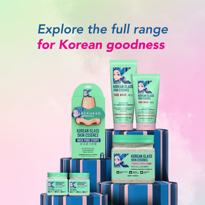 Korean Glass Skin Essence Facial Pack of 4 (Scrub, Gel, Cream & Facepack).