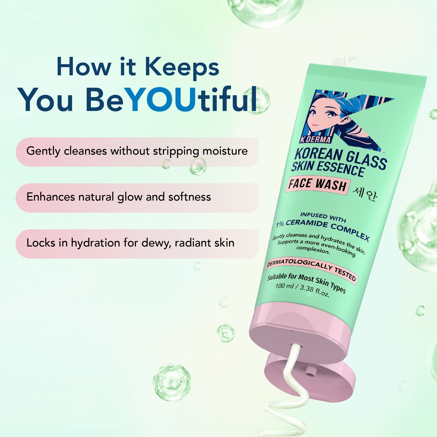 Korean Glass Skin Essence Face Wash