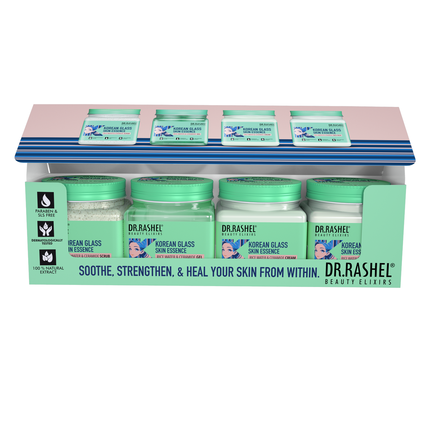 Korean Glass Skin Essence Pack of 4 (1520 ml)