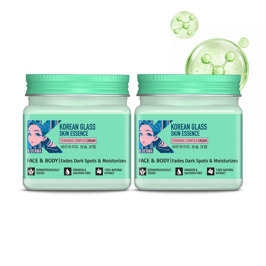 Korean Glass Skin Essence Cream (Pack Of 2) - 45ml