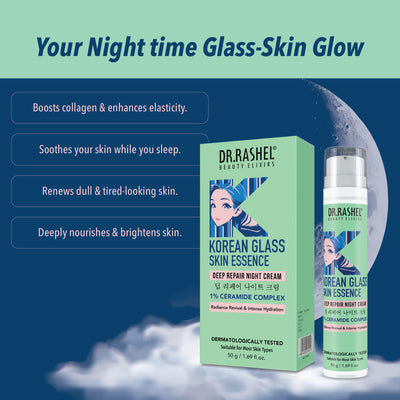 Korean Glass Skin Essence - Deep Repair Night Cream