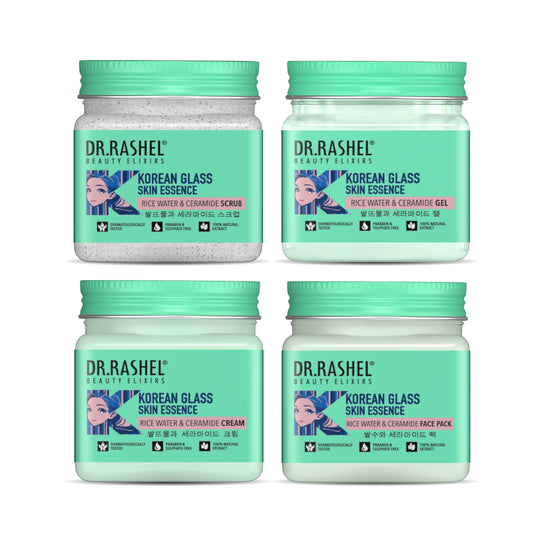 Korean Glass Skin Essence Pack of 4 Mini Jar (180ml)