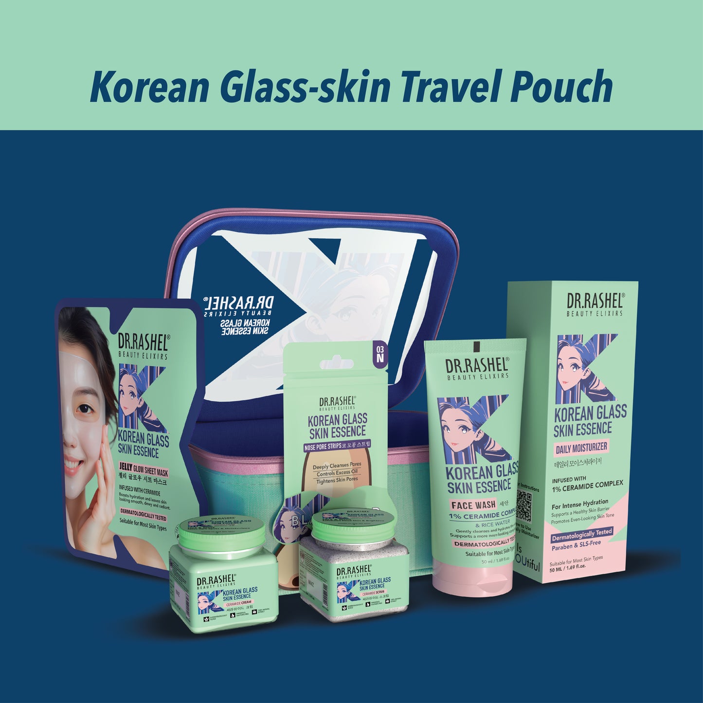 Korean Glass Skin - Travel Pouch