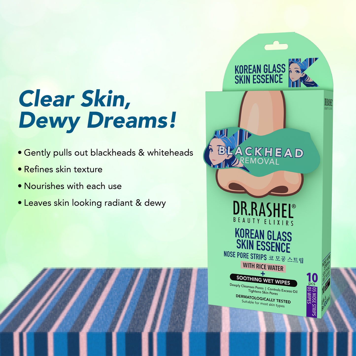 Korean Glass Skin Essence Nose Strips