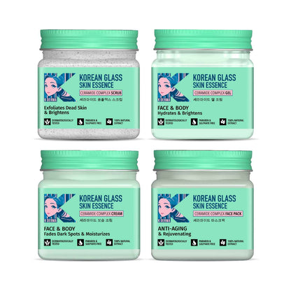 Korean Glass Skin Essence Pack of 4 Mini Jar 