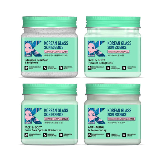 Korean Glass Skin Essence Pack of 4 Mini Jar 