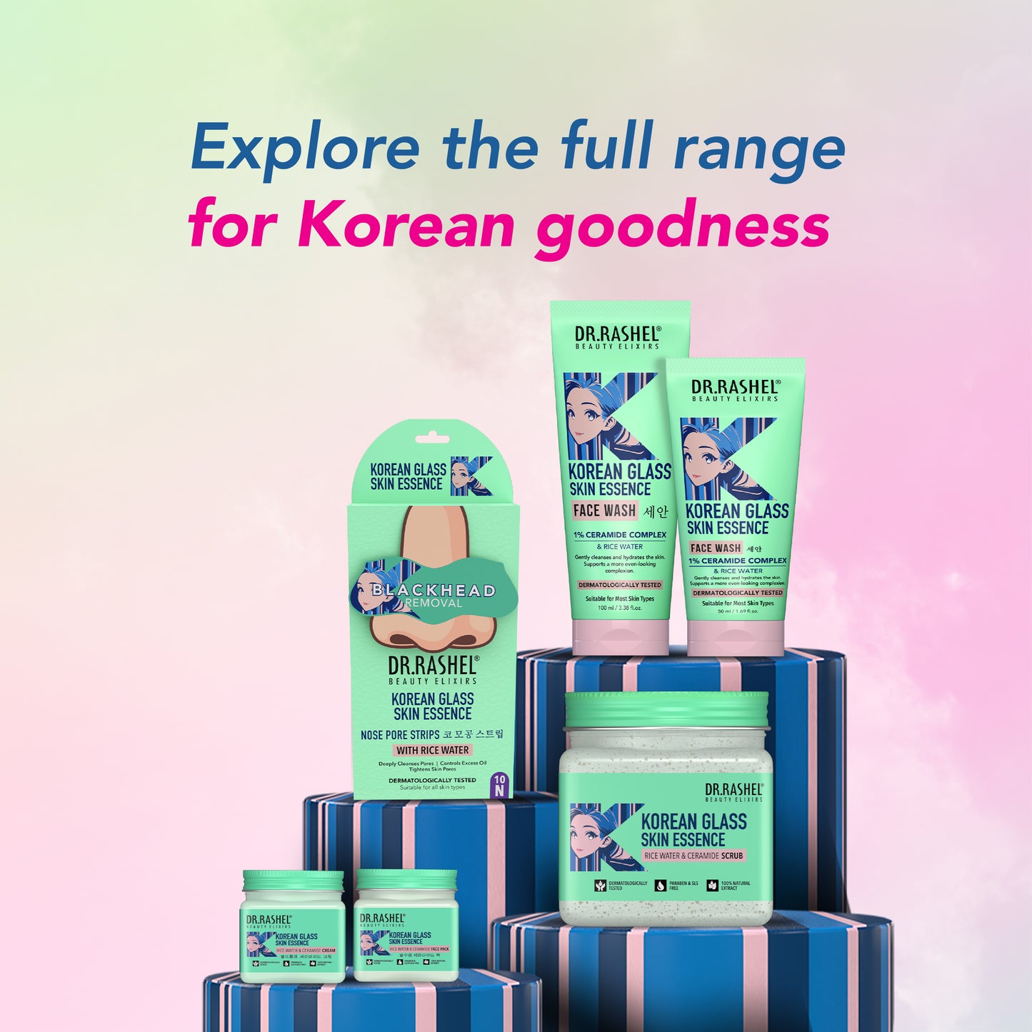 Korean Glass Skin Essence Pack of 4 (1520 ml)