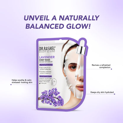 Lavender Sheet Mask with Serum Set