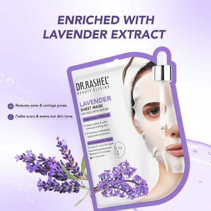 Lavender Sheet Mask with Serum Set