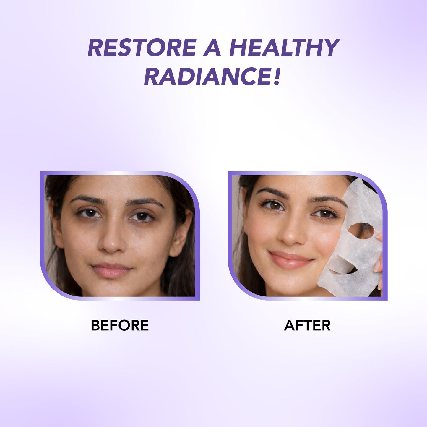 Lavender Sheet Mask with Serum Set