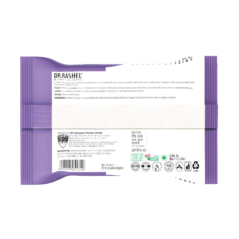 Lavender Face Wet Wipes