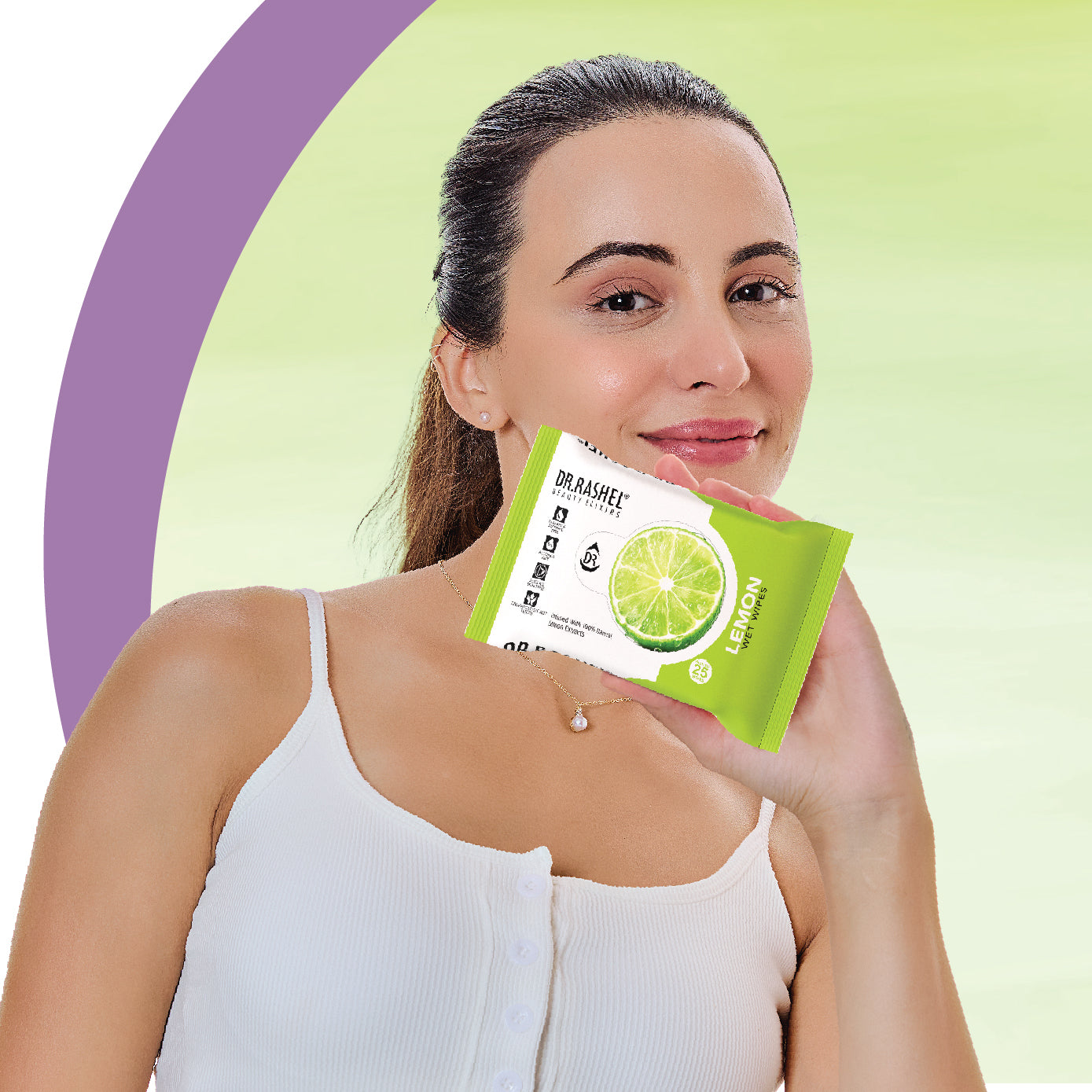 Lemon Face Wet Wipes Pack of 6