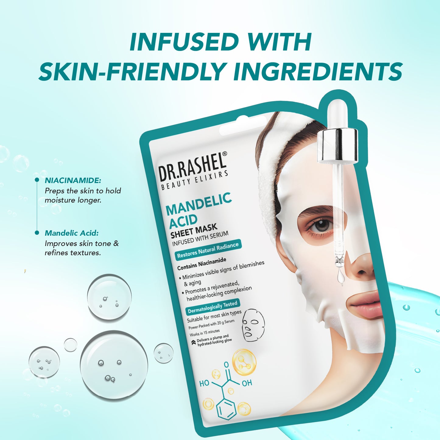 Mandelic Sheet Mask Infused With Serum