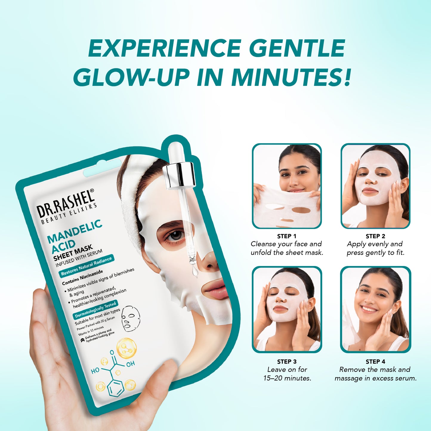 Mandelic Sheet Mask Infused With Serum
