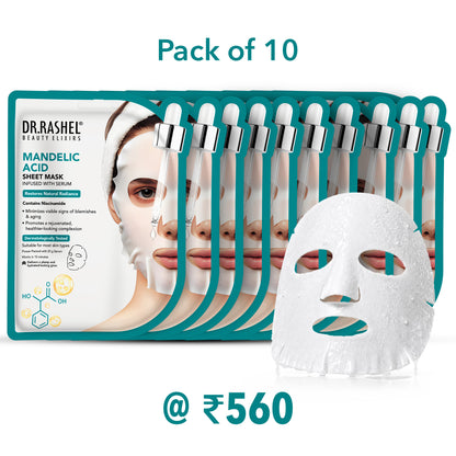 Mandelic Sheet Mask Infused With Serum Set
