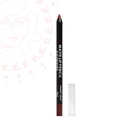 MaryJoK Matte Lip Pencil (Red Wood)