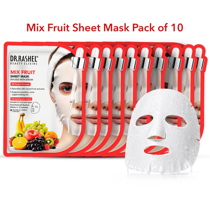 Mix fruit sheet mask with serum Set