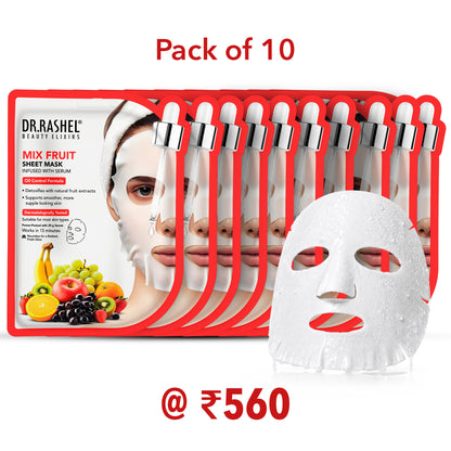 Mix fruit sheet mask with serum Set