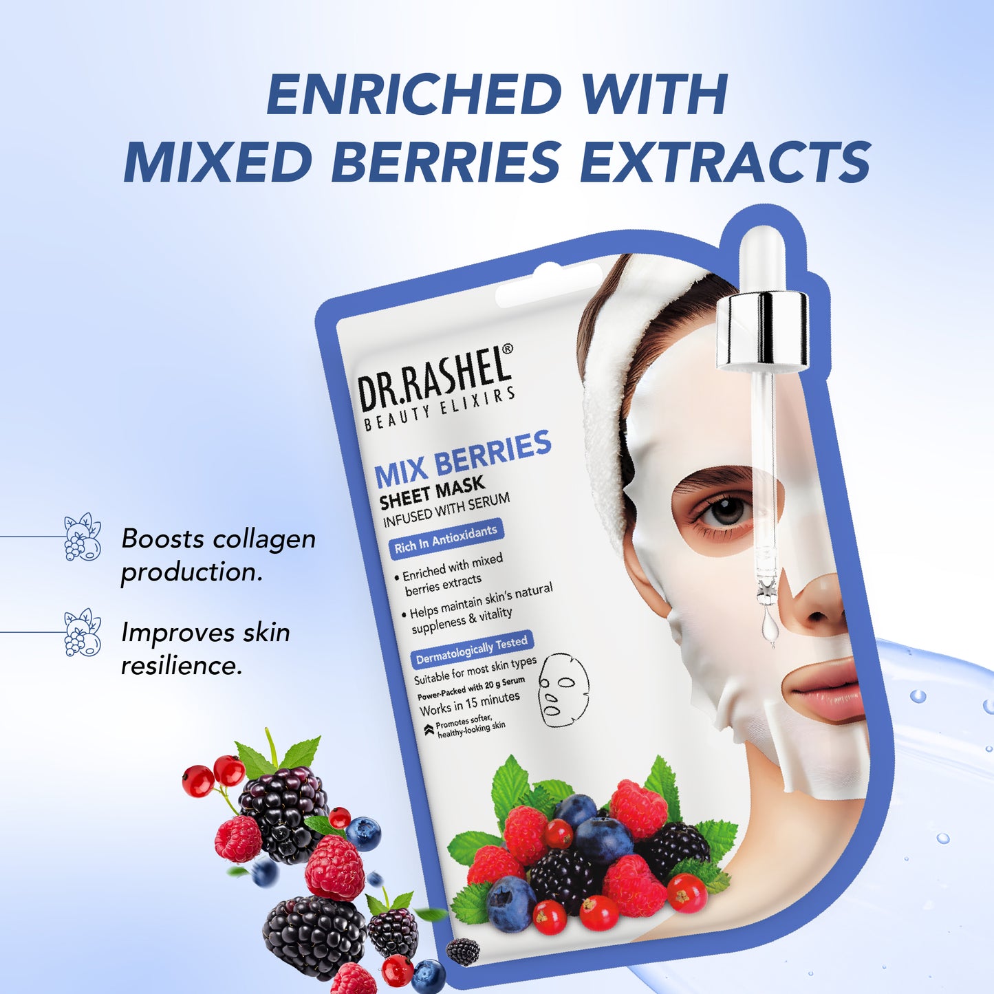 Mix Berries Sheet Mask with Serum Set