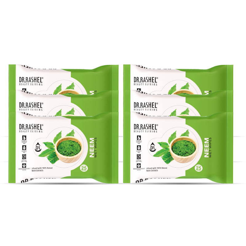 Neem Wet Wipes Pack of 6