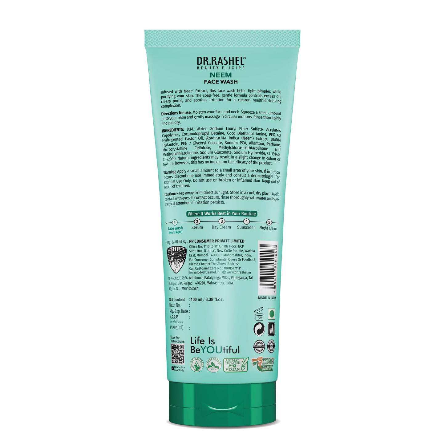 Neem Fresh Face Wash - 100 Ml