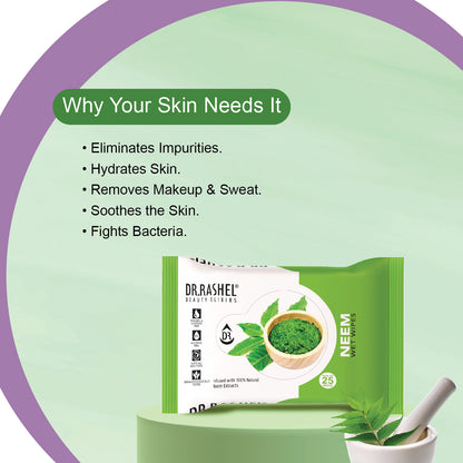 Neem Wet Wipes Pack of 6