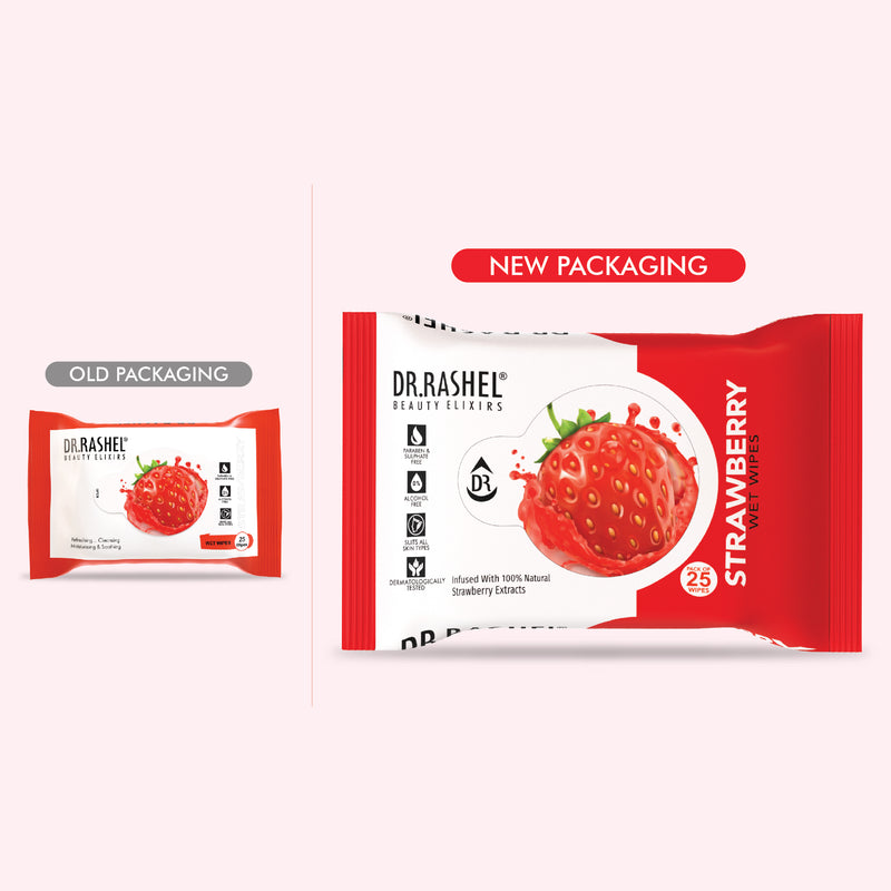 Strawberry Face Wet Wipes Pack of 2