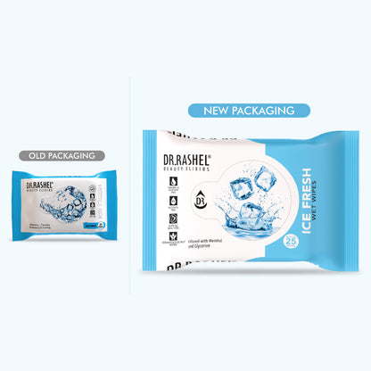 Ice Fresh Face Wet Wipes Pack of 6