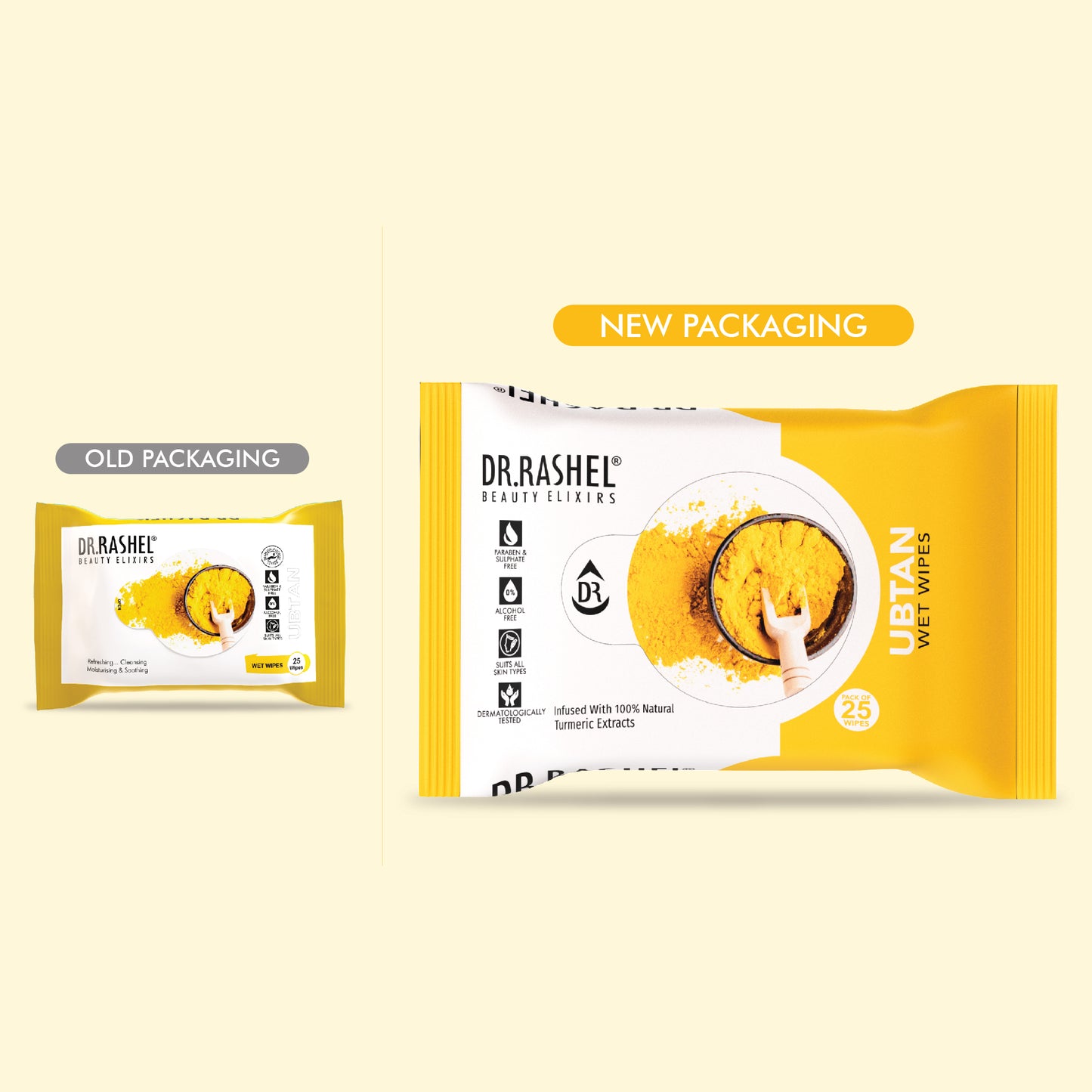 Ubtan Face Wet Wipes Pack of 6