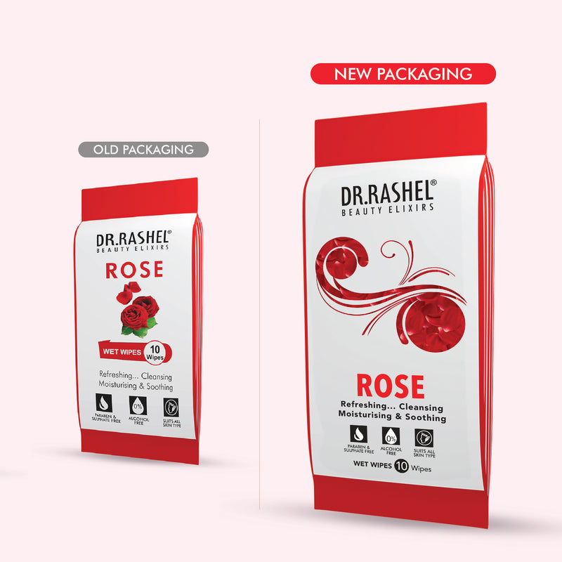 Rose Wet Wipes Pack of 2