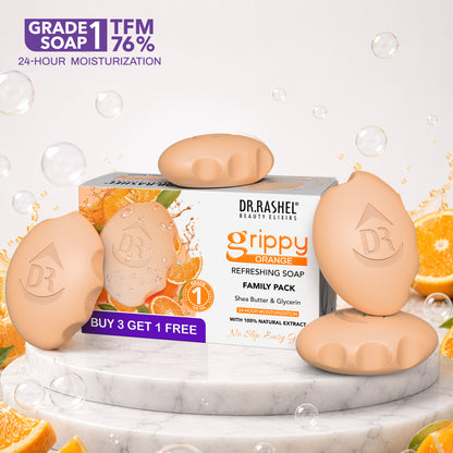Grippy Orange Soap Buy 3 Get 1 Free