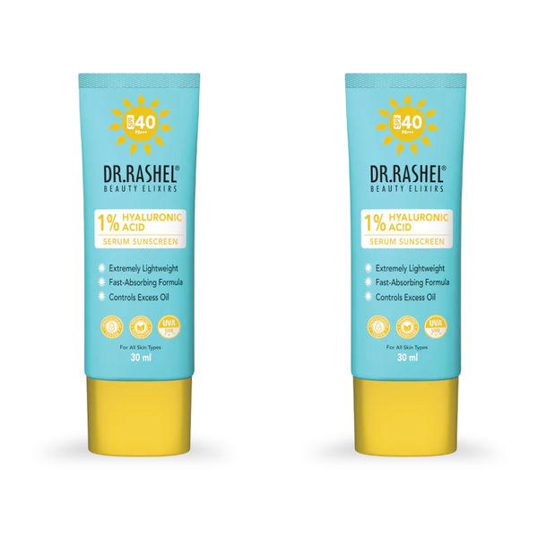 DR.Rashel Serum Sunscreen SPF 40 PA+++ with 1% Hyaluronic Acid