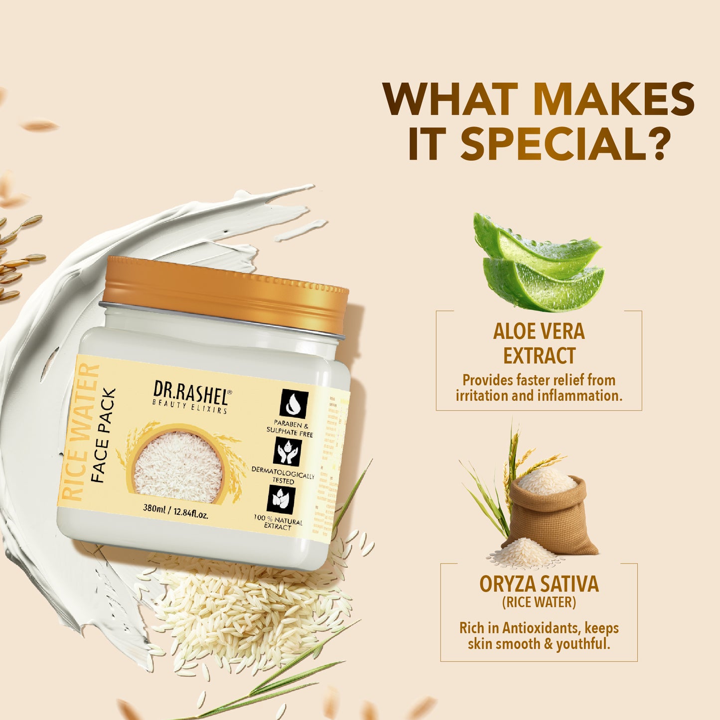 Rice Water Face Pack - 380 ml