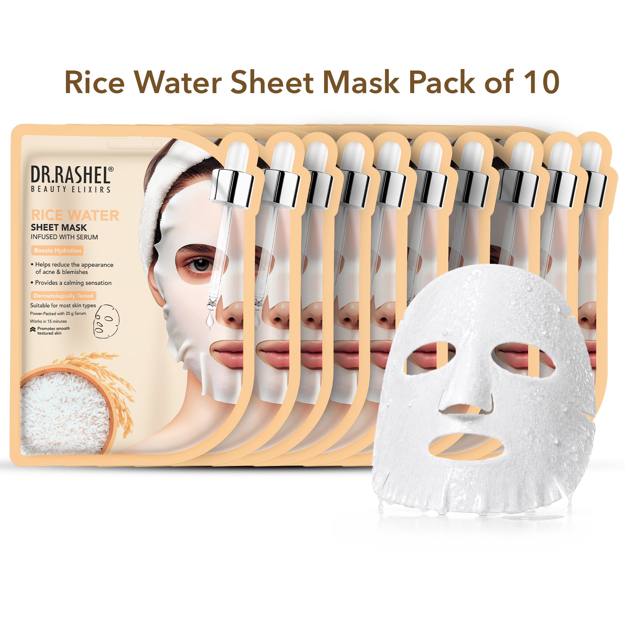 Buy Rice Water Face Sheet Mask - DR.Rashel – Dr.Rashel