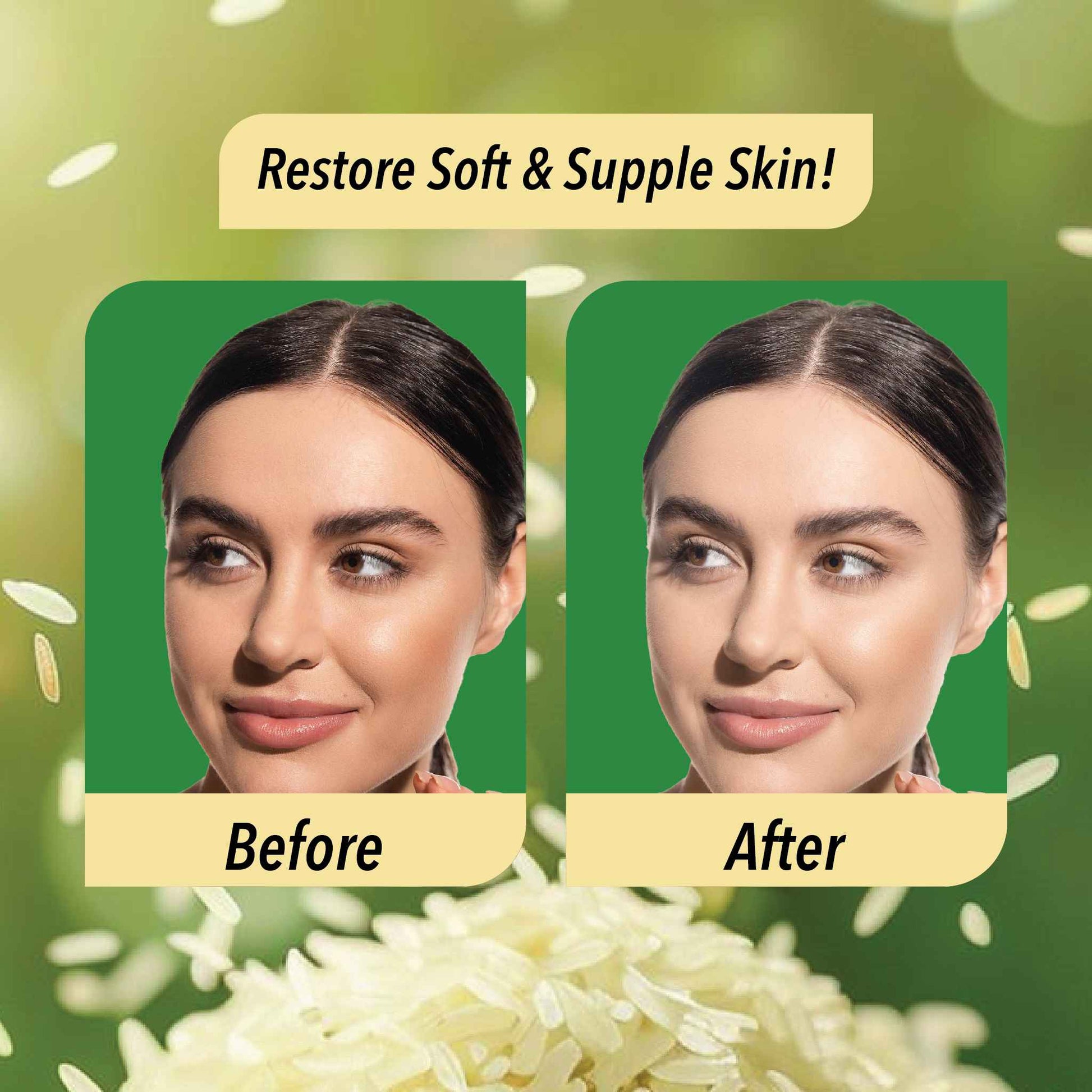 Rice Water Day Cream Before After