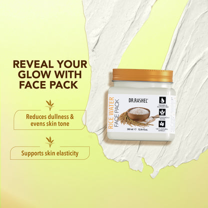 Rice Water Facial Pack of 4 ( Scrub, Gel, Cream & Facepack) - 1520 ml