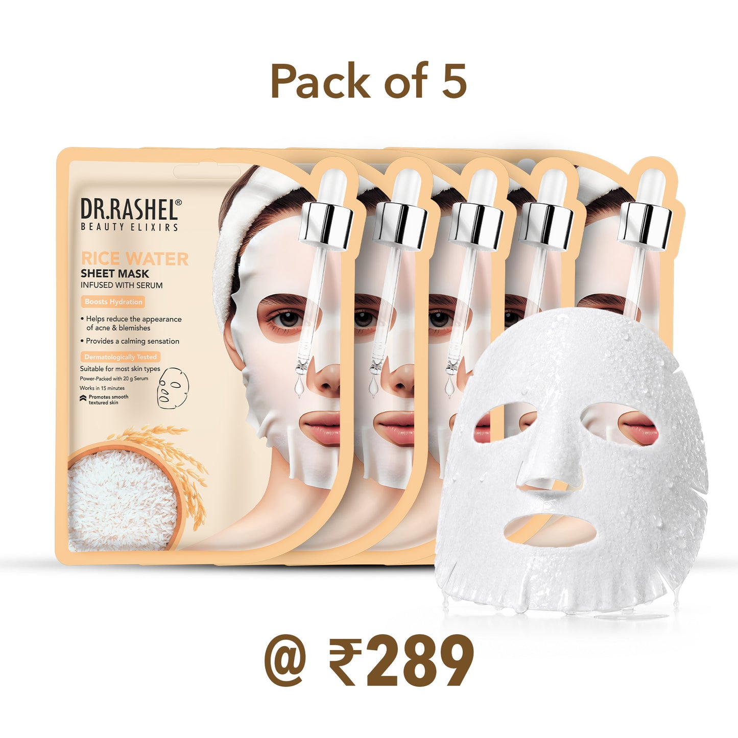 Rice Water Sheet Mask with Serum