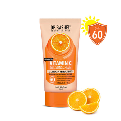 Vitamin C Sunscreen SPF 60 PA+++ | Anti-Aging & UVA/UVB Protection 50 ML