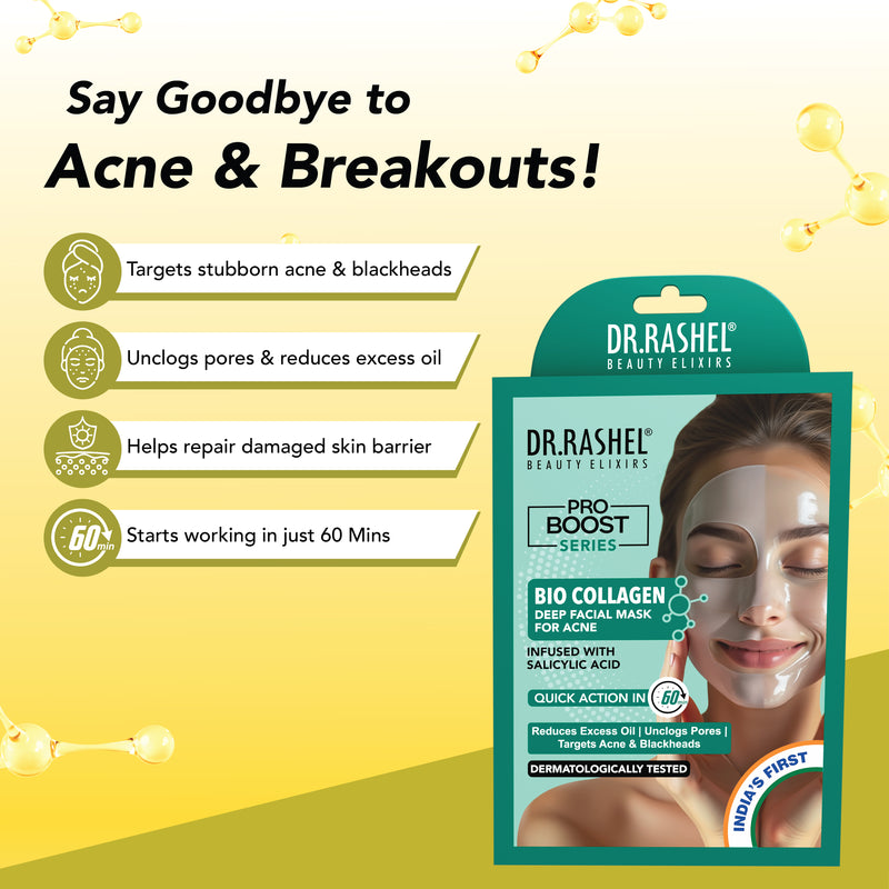 Bio Collagen Deep Facial Mask with salicylic acid