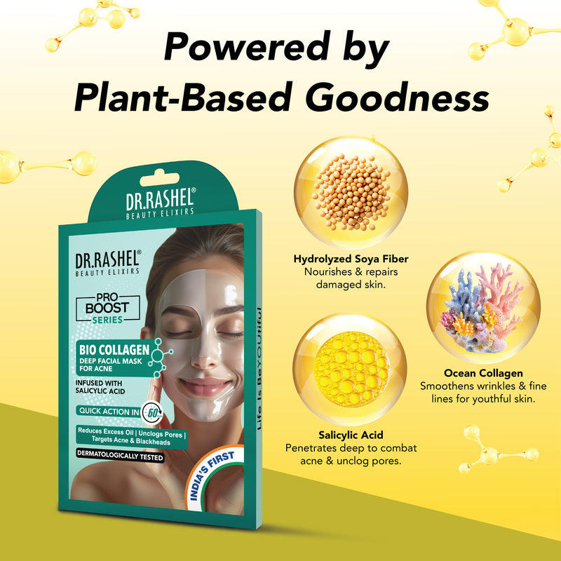 Bio Collagen Deep Facial Mask with salicylic acid