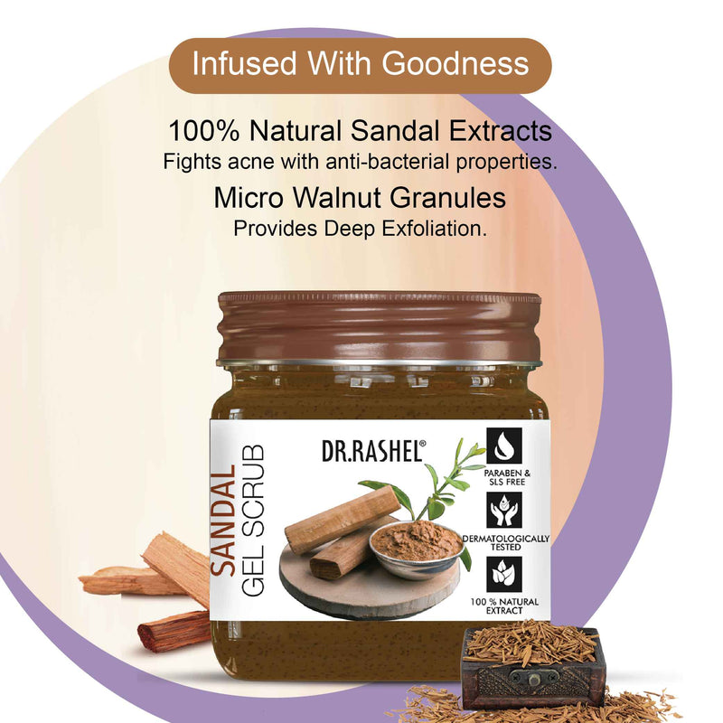 Sandal Gel Scrub ingredients