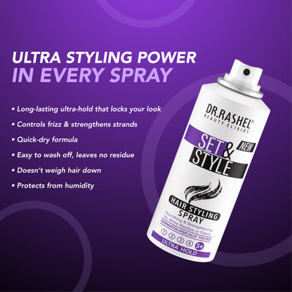 Set & Style Hair Styling Spray – Ultra Hold