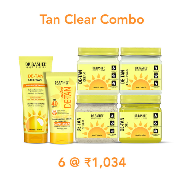 Tan Clear Combo | Buy 6 @ 35% Off