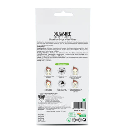 Tea Tree Nose Strips & Soothing Wet Wipes Combo Pack