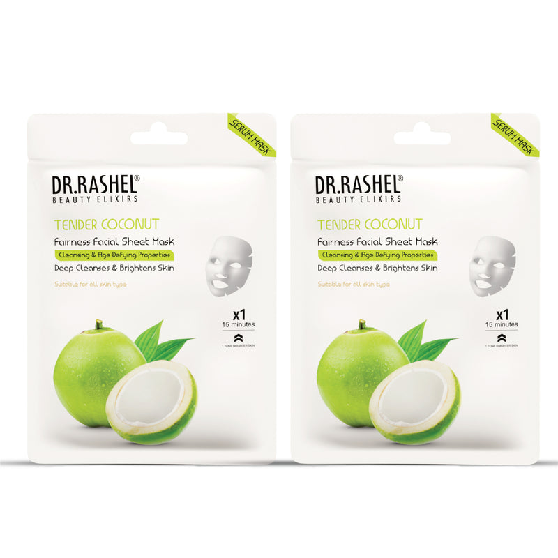 Tender Coconut Sheet Mask with Serum Pack of 2